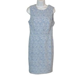 CALVIN KLEIN Princess Cut Textured Sleeveless Sheath Dress Sz 10